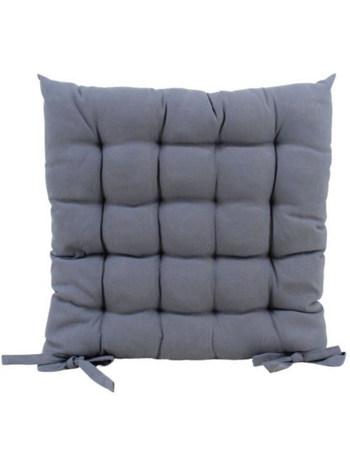 Galette de chaise grise 40x40cm - Kiabi