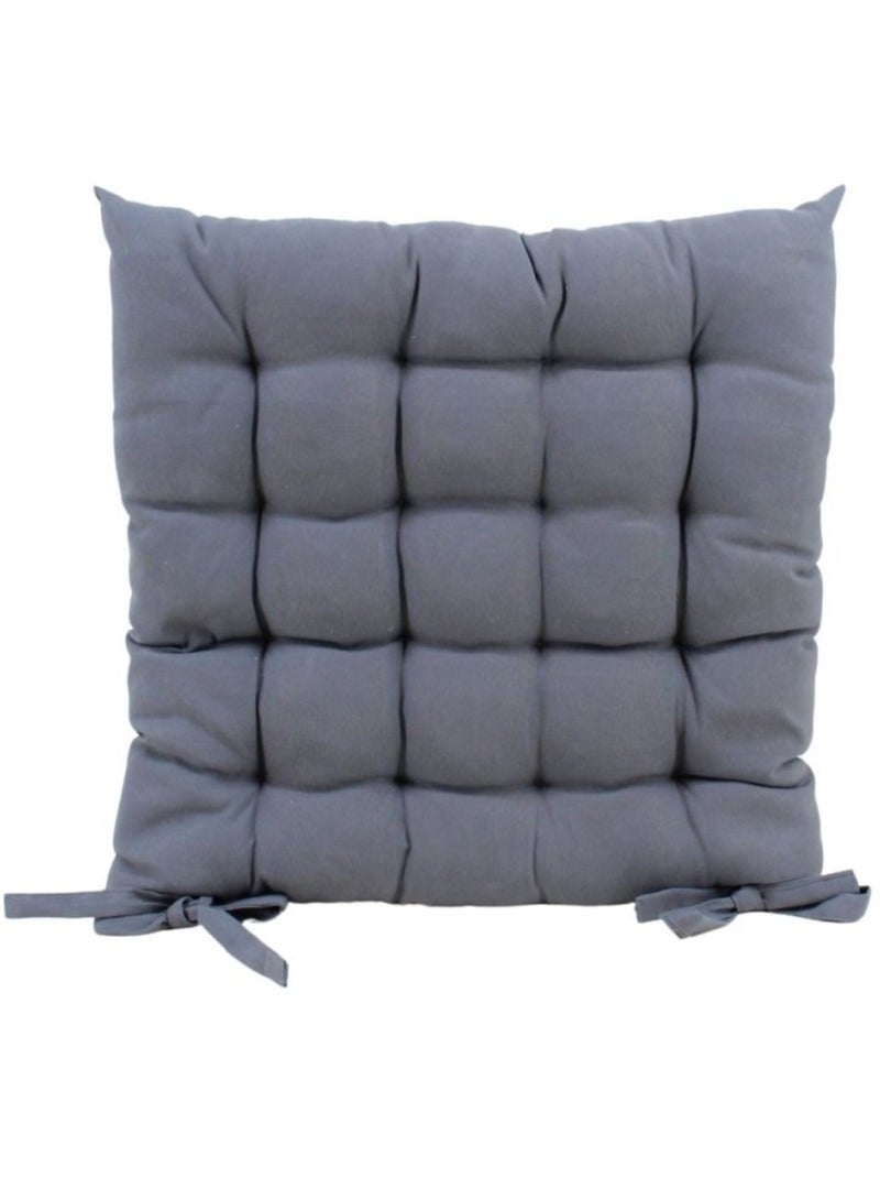 Galette de chaise grise 40x40cm Gris - Kiabi