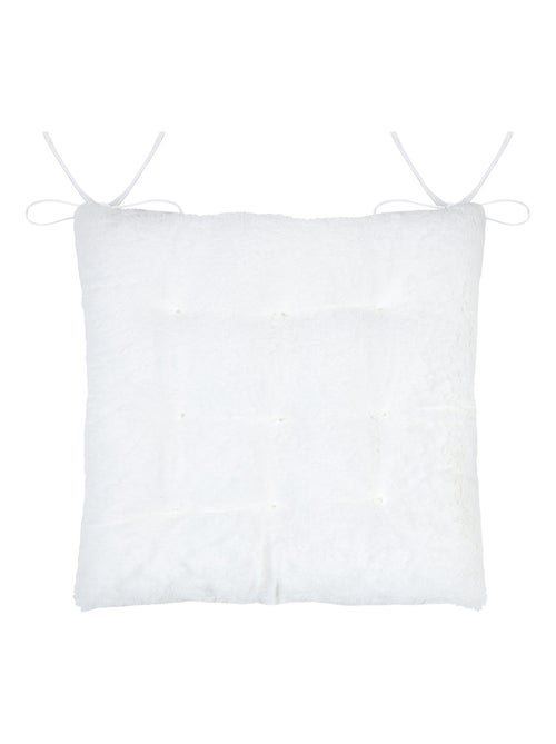 Galette de chaise imitation fourrure - Kiabi