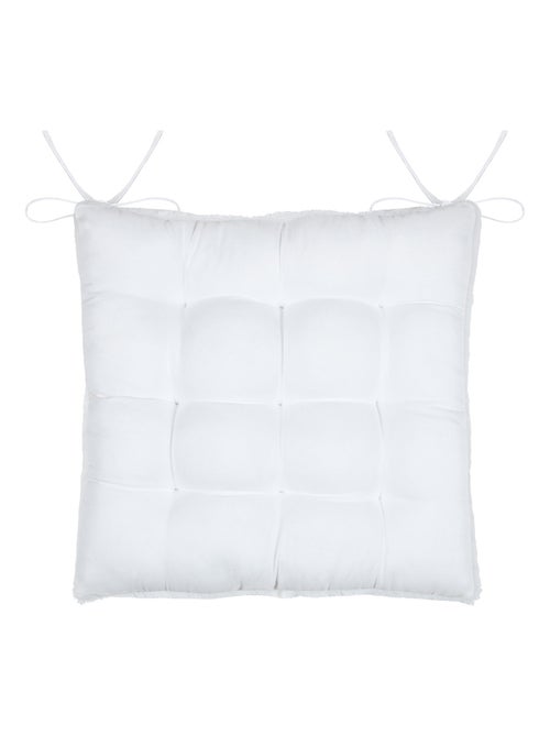 Galette de chaise imitation fourrure - Kiabi