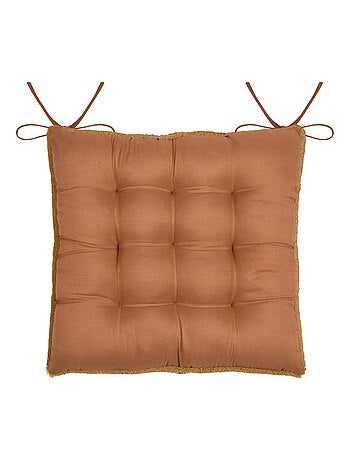 Galette de chaise imitation fourrure