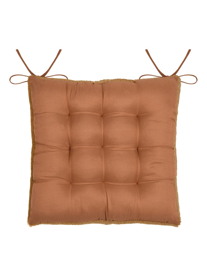 Galette de chaise imitation fourrure Bronze - Kiabi