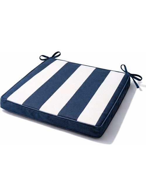 Galette de chaise imperméable déhoussable à rayures ARCACHON - Kiabi
