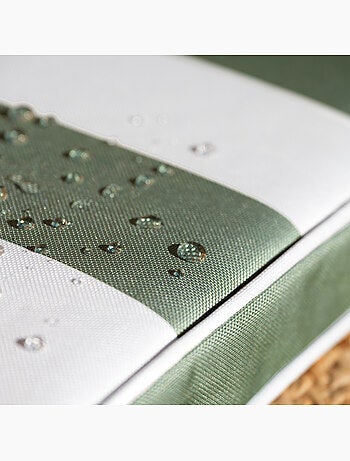 Galette de chaise imperméable déhoussable à rayures ARCACHON