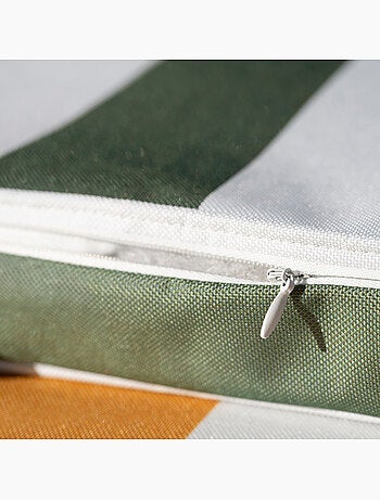 Galette de chaise imperméable déhoussable à rayures ARCACHON