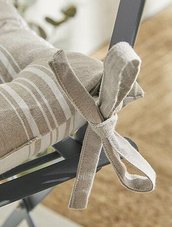 Galette de chaise imprimé floral coton CHARME