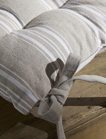 Galette de chaise imprimé floral coton CHARME