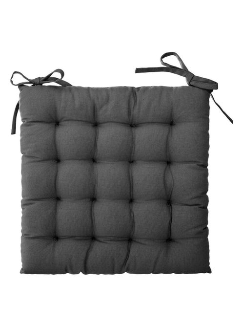 Galette de chaise imprimée et matelassée à nouettes - Kiabi