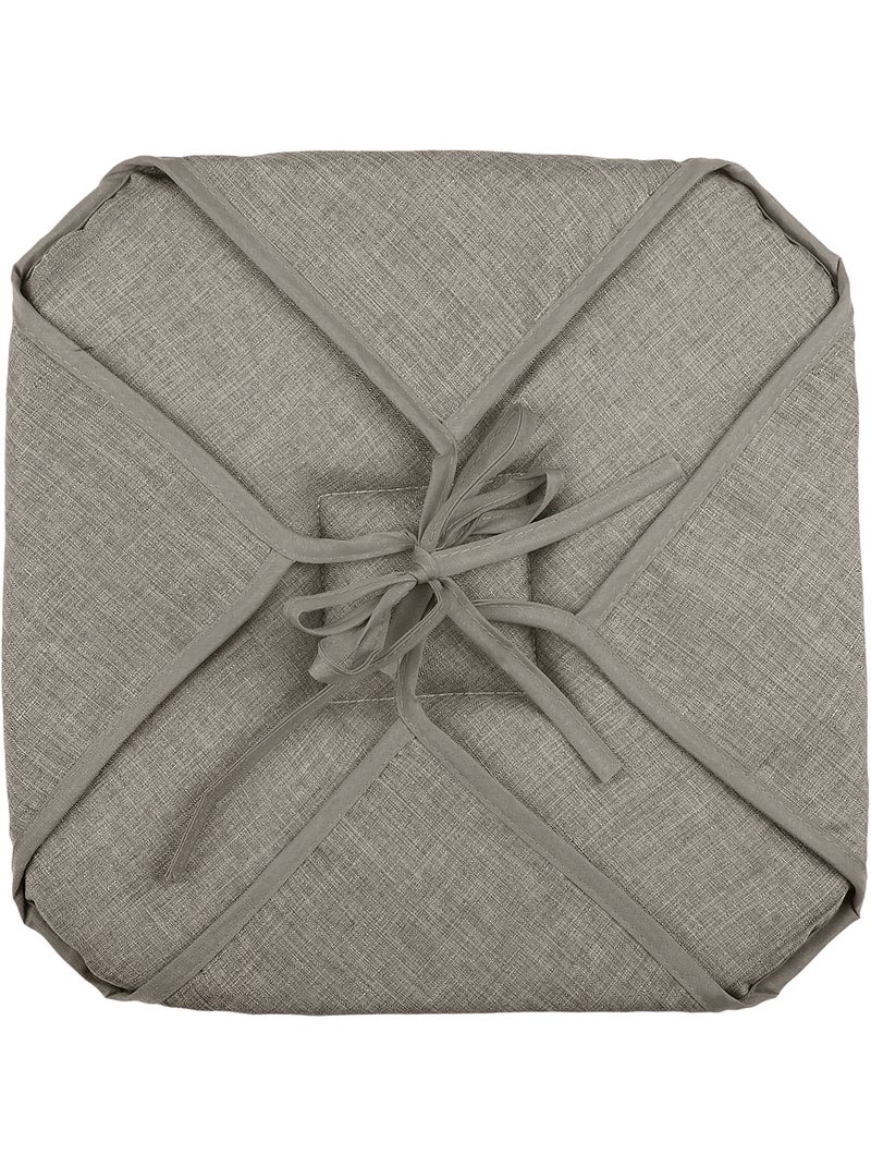 Galette de chaise italienne et unie Beige coquille - Kiabi