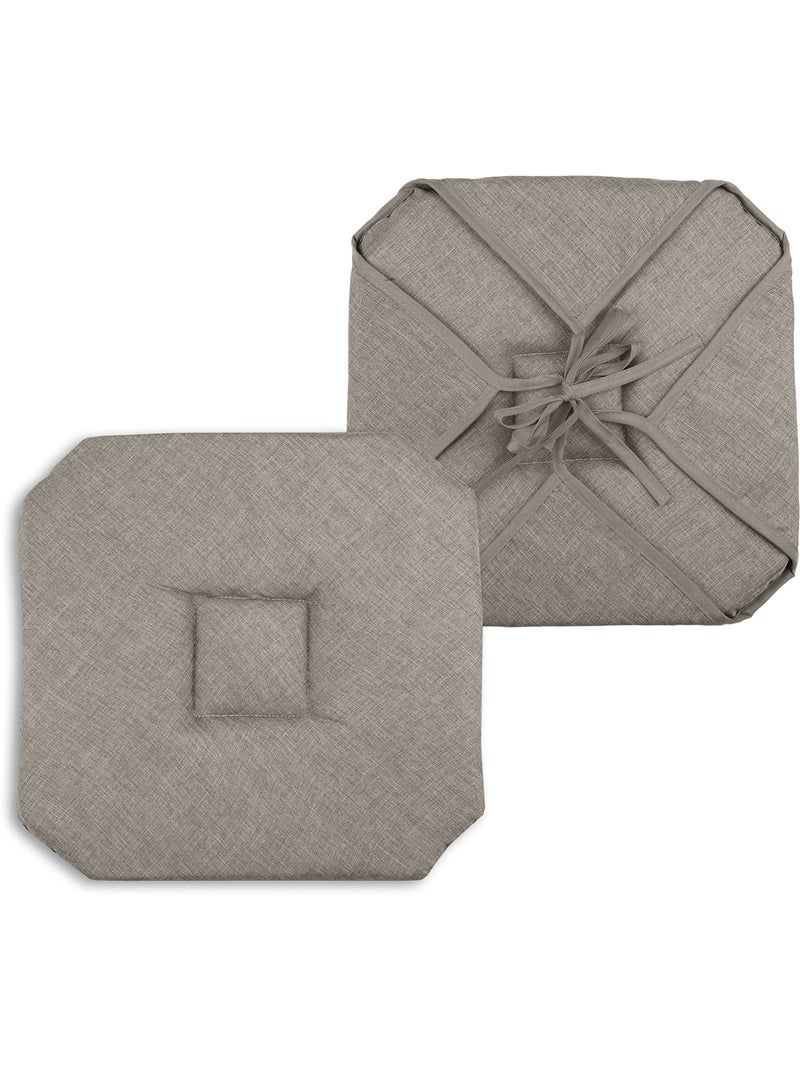 Galette de chaise italienne et unie Beige coquille - Kiabi