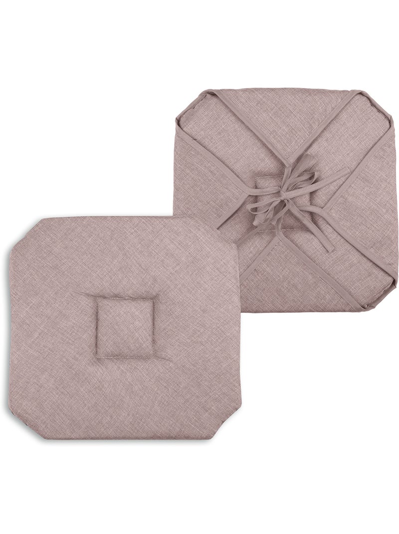 Galette de chaise italienne et unie Rose pâle - Kiabi