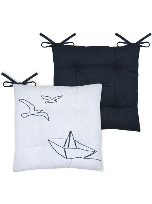 Galette de chaise marine Bord de mer - Kiabi