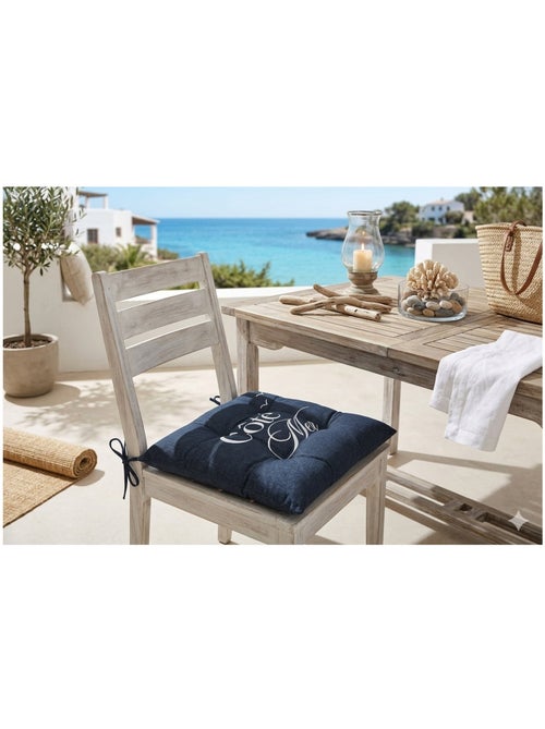 Galette de chaise marine Côté Mer - Kiabi
