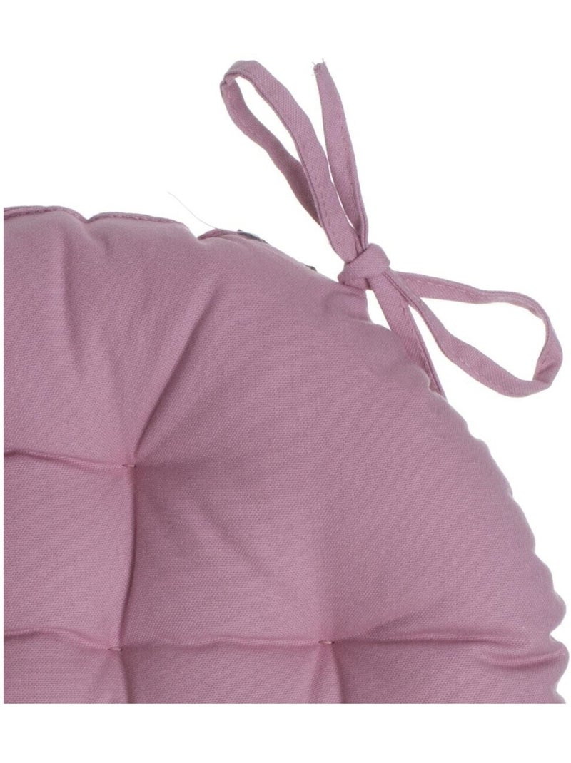 Galette de chaise matelassée ronde Kaki - Kiabi
