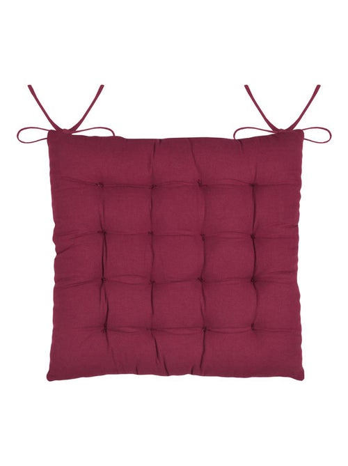 Galette de chaise motif fleurs - Kiabi