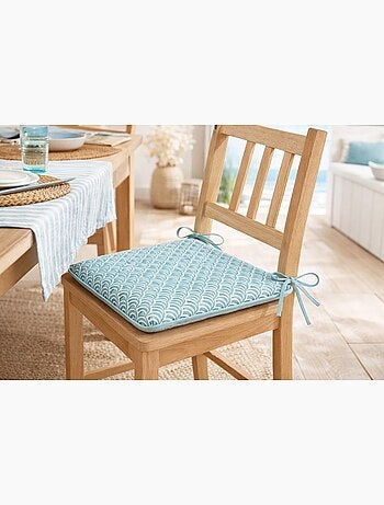Galette de chaise motif graphique