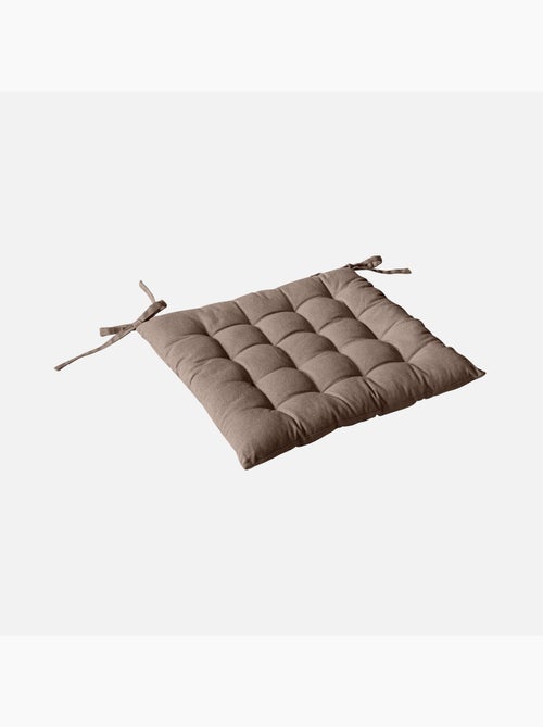 Galette de chaise piquée 16 points en coton et nouettes - Kiabi