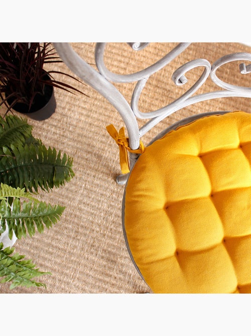 Galette de chaise piquée et ronde - Kiabi