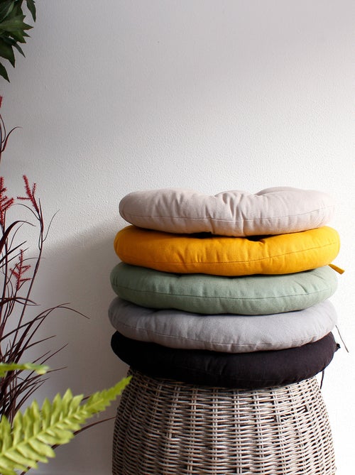 Galette de chaise piquée et ronde - Kiabi