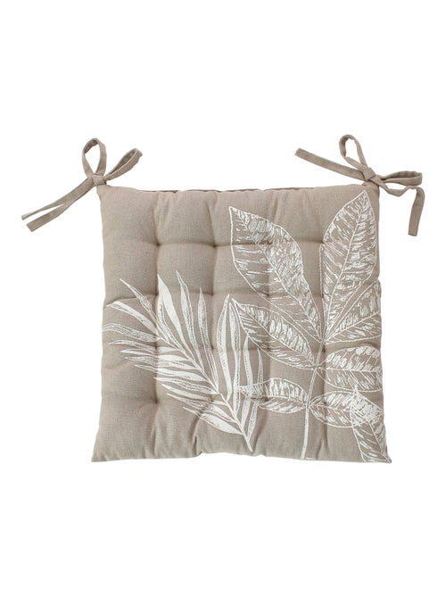 Galette de chaise piquée motif nature - Kiabi