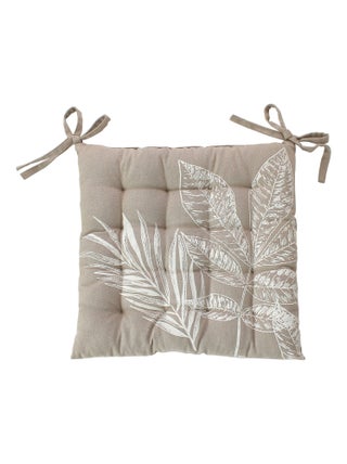 Galette de chaise piquée motif nature