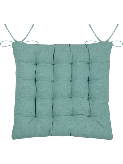 Galette de chaise polycoton matelassée marin - Kiabi Galette de chaise polycoton matelassée marin - Kiabi