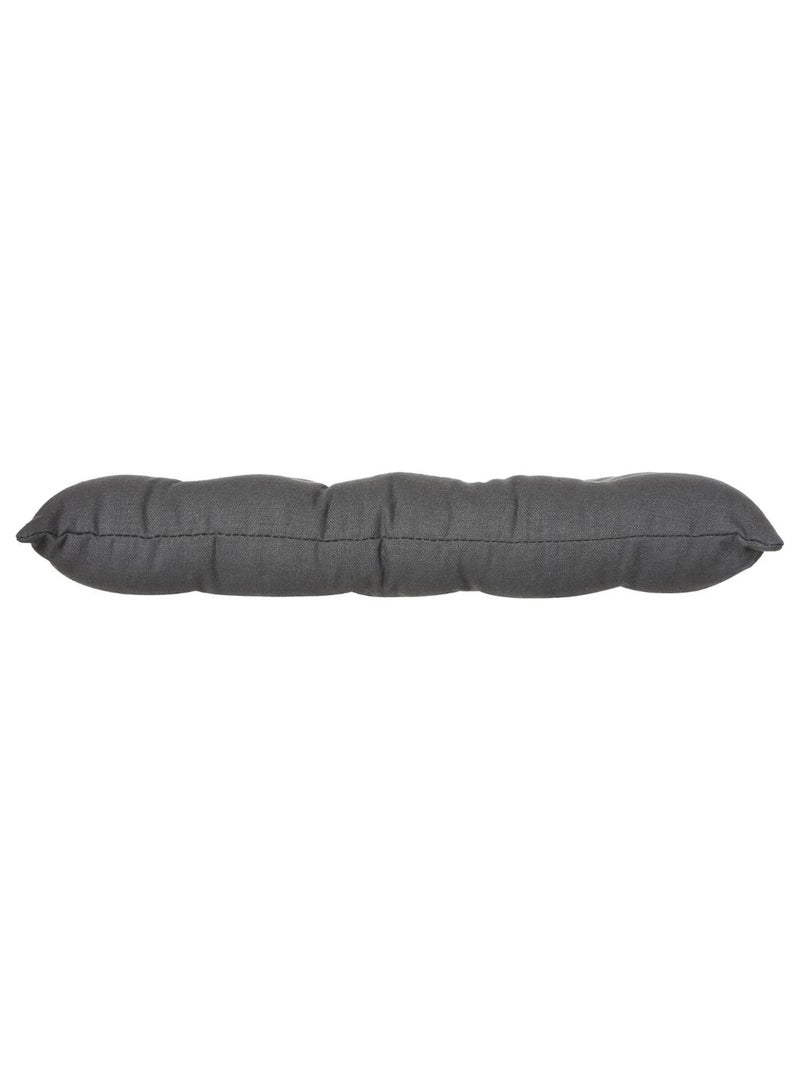 Galette de chaise rectangulaire en coton ANJALI Gris foncé - Kiabi