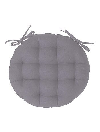 Galette de chaise ronde 38 cm Ocre