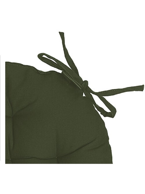 Galette de chaise ronde 38 cm Kaki - Kiabi