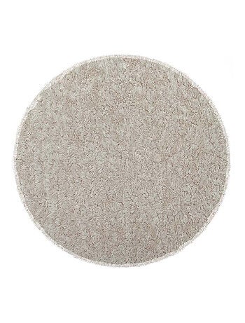 Galette de chaise ronde en tissu bouclette
