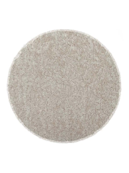 Galette de chaise ronde en tissu bouclette - Kiabi