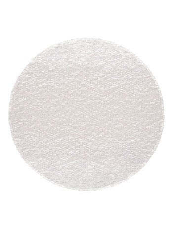 Galette de chaise ronde en tissu bouclette
