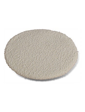 Galette de chaise ronde en tissu bouclette