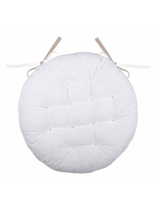 Galette de chaise ronde et bicolore - Kiabi