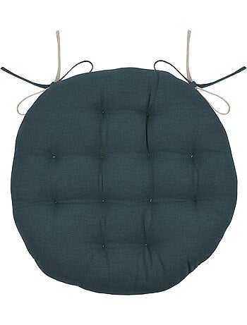 Galette de chaise ronde et bicolore