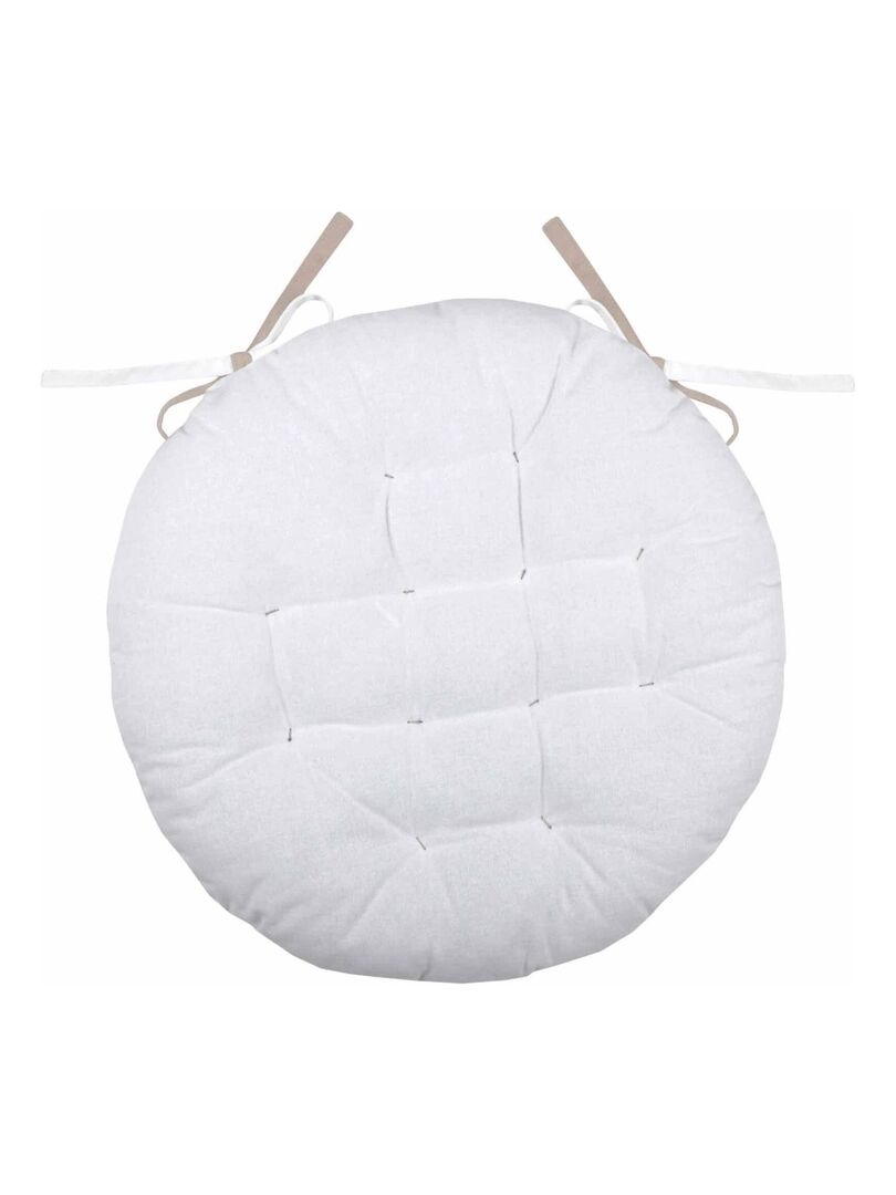 Peluche Galette De Chaise Ronde 40cm - Coussin Antidérapant Intérieur Extérieur, Confortable Et Lavable