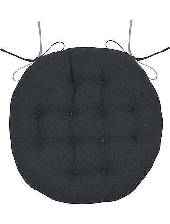 Galette de chaise ronde et bicolore