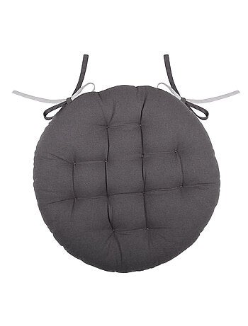 Galette de chaise ronde et bicolore