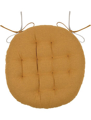 Galette de chaise ronde et bicolore