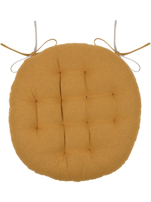 Galette de chaise ronde et bicolore - Kiabi