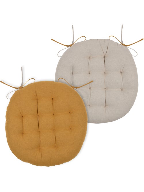 Galette de chaise ronde et bicolore - Kiabi