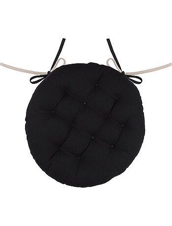 Galette de chaise ronde et bicolore