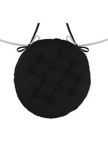 Galette de chaise ronde et bicolore