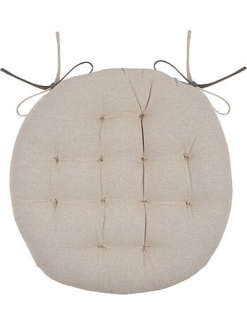 Galette de chaise ronde et bicolore