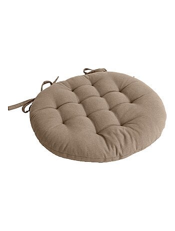Galette de chaise ronde matelassée en coton PANAMA