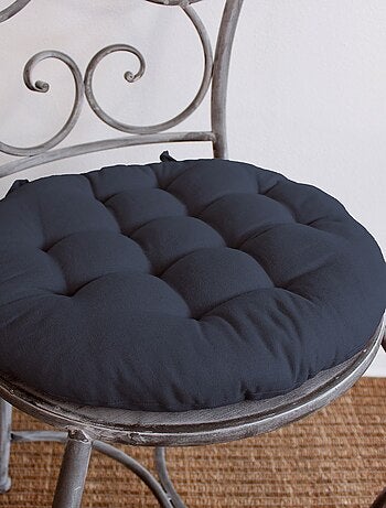 Galette de chaise ronde matelassée en coton PANAMA