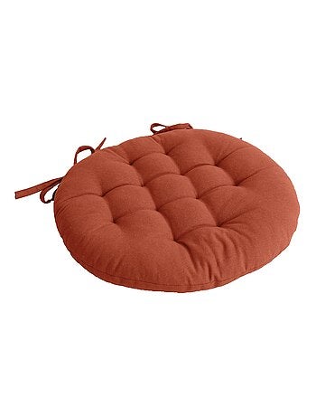 Galette de chaise ronde matelassée en coton PANAMA