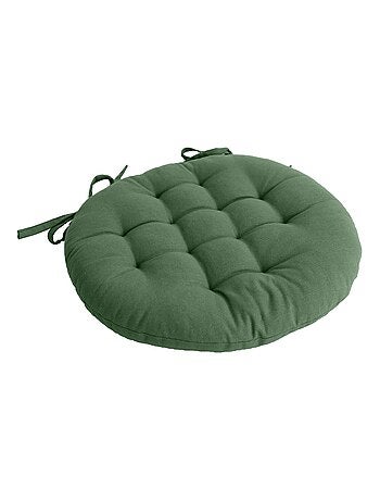 Galette de chaise ronde matelassée en coton PANAMA