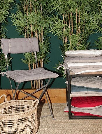 Galette de chaise ronde matelassée VALAYANS