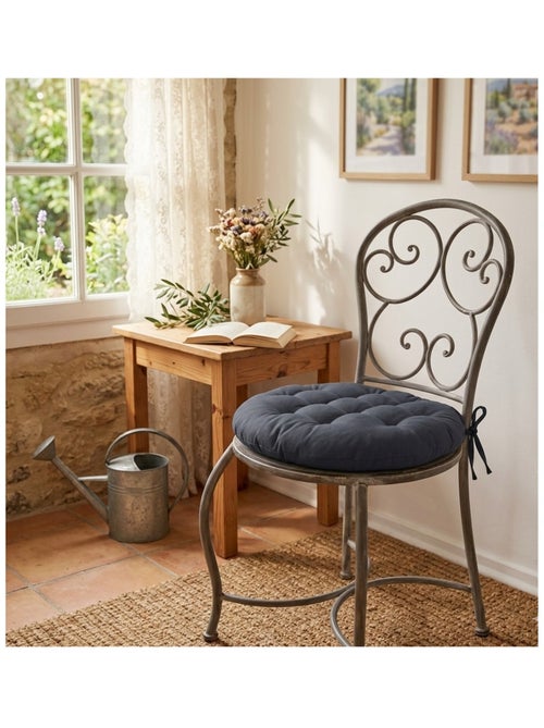Galette de chaise ronde Panama - Kiabi